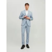 Jack & Jones Anzug JPRFRANCO Extra schmal, pflegeleicht, stilvoll mit fallendem Revers Materialmix aus Polyester, Viskose und Elasthan