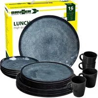 BRUNNER Geschirr-Set BRUNNER Camping Geschirrset VENETIAN (8, 12, 16, 36-Teile) Rutschfest (16-tlg)