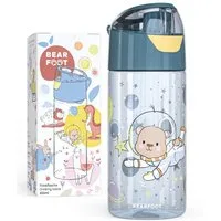 BEARFOOT Trinkflasche Trinkflasche Kinder leichte Wasserflasche - Astronaut Bär