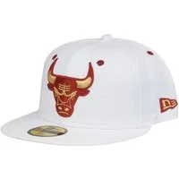 New Era Fitted Cap 59Fifty OPTIC WHITE Chicago Bulls