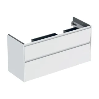 Geberit Renova Plan Unterschrank 504033001 2 Schubladen, Breite 124,5cm, Korpus/Front weiß / lackiert seidenmatt