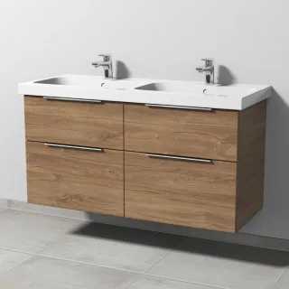 Sanipa 3way Waschtischunterbau zu Geberit iCon Light Waschtisch mit 4 Auszügen, Eiche-Kansas UM57759