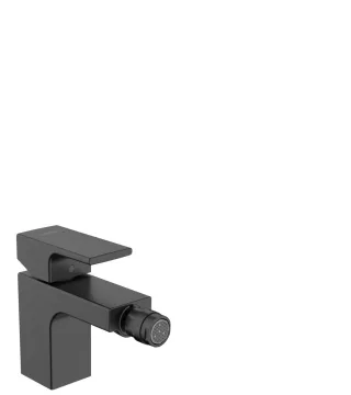 Hansgrohe Bidetmischer Vernis Shape mit Zugstangen-Ablaufgarnitur Mattschwarz,71206670 71206670