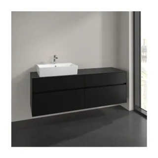 Villeroy und Boch Collaro Waschtischunterschrank C13500VL 160x54,8x50cm, Waschtisch links, volcano black