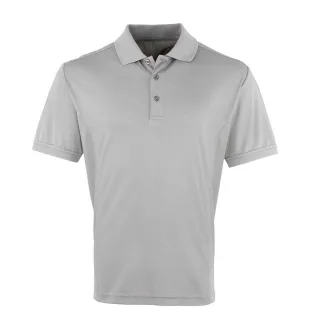 Premier - "Coolchecker" Poloshirt für Herren (Silber)