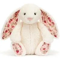 Kraftverdia Plüschfigur Plüschhase 28cm – Kawaii Kuscheltier Hase mit Blumenohren
