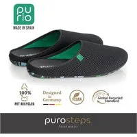 purosteps Casa-Eco Hausschuh Hergestellt aus recycelten PET Flaschen, Handgefertigt, Naturkautschuk