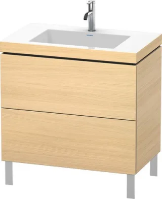 Duravit L-Cube c-bonded Set bodenstehend Mediterrane Eiche Matt 800x480x698 mm - LC6937O7171 LC6937O7171