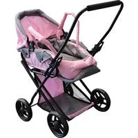 Puppenwagen Rosy mit Ablagekorb
