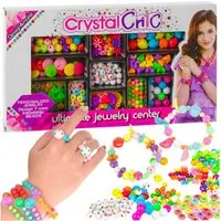 KRUZZEL Bastel-Armband DIY-Perlen-Set zur Schmuckherstellung – Bastelspaß für Kinder, Großes DIY-Perlen-Set mit 11 Perlenarten für kreativen Schmuckspaß