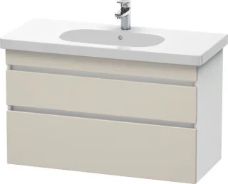 Duravit DuraStyle Waschtischunterbau wandhängend Taupe & Weiß Matt 1000x453x610 mm - DS648509118 DS648509118