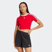 adidas Originals T-Shirt 3-STREIFEN BABY sportlicher Stil, cropped, mit drei Streifen, aus Baumwollmix
