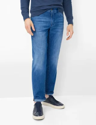 Eurex by Brax Herren Five-Pocket-Hose Style LUKE BLUE STONE, denim blau, Gr. 56