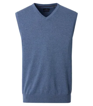 CASAMODA - Pullunder uni 004460 blau - Gr. - L