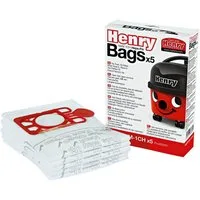 Numatic Staubsaugerbeutel HENRY Hepa-Flo NVM-1CH, passend für Numatic, 5 St., großes Volumen