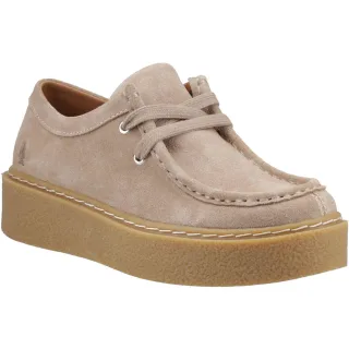 Hush Puppies Bridie Wildleder Damenschuhe Mokassins in Taupe