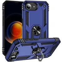 CoolGadget Handyhülle Armor Shield Case für iPhone 17e / iPhone 16e 6,1 Zoll, Outdoor Cover mit Magnet Ringhalterung Handy Hülle für iPhone 16e