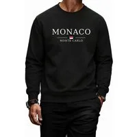 Banco Sweatshirt Herren Rundhalspullover Pullover Langarmshirt Pulli Monte Carlo