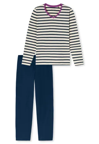 SCHIESSER - Schlafanzug lang seasalt - Gr. - 36