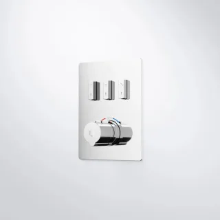 Steinberg Serie 390 Unterputz-Thermostat DN20, mit slidetronic, mit Mengenregulierung, für 3 Verbrau 39049313