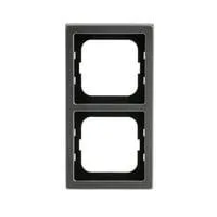 Rahmen zwei-fach pur Edelstahl 1722-866K Edelstahl Anti Fingerprint matt edelstahl, Retail