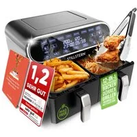 Stillstern Heißluftfritteuse, 2400 W, Backofen, Dörrautomat, Grill, Warmhalten&Auftauen