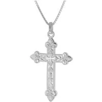 trendor Kette mit Anhänger Herren-mit orthodoxem 35 mm 925 Silber
