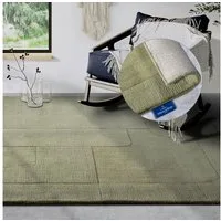 Villeroy & Boch Wollteppich Charlotte, rechteckig, Höhe: 10 mm, Läufer, Handgewebt, Wolle, Natur, Läufer, Wohnzimmer, Geometrie