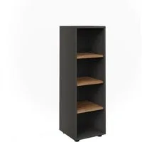 Vicco Midischrank Irma, Anthrazit/Goldkraft Eiche, 30 x 95 cm 4 Ablagefächer (1-St)