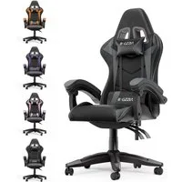 Gywowken Gaming-Stuhl Gaming Stuhl Ergonomisch - Gamer Stühle mit Lendenkissen, Gaming Chair Höhenverstellbar - 90-135° Rückenlehne
