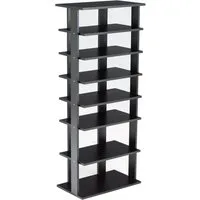 COSTWAY Schuhregal, 8 Ebene, mit verstellbaren Regalhöhen, 110cm