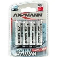 Extreme Lithium Mignon AA, Batterie silber, 4 Stück