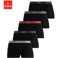 H.I.S Boxer Boxershorts für Herren (Packung, 5-St) mit Steifen und Logo im Bund