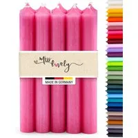 Hahn Kerzenfarm Spitzkerze Otto Kerzen-Set 10 Stück Stabkerzen pink