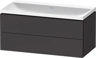 Duravit L-Cube c-shaped Set wandhängend Graphit Supermatt 1000x480x480 mm - LC6952N80800000 LC6952N80800000