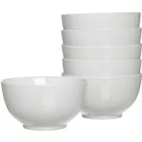 Ritzenhoff & Breker Müslischale Bianco, Porzellan, (Set, 6-tlg), klassisch-schlichte Grundform, 800 ml