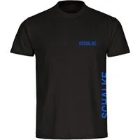 multifanshop T-Shirt Herren Schalke - Brust & Seite - Männer
