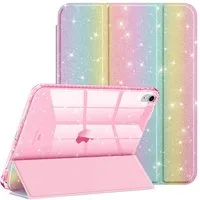 Fintie Tablet-Hülle für iPad 11 Generation 11 Zoll 2025(A16), iPad 10 Generation 2022, mit Stifthalter, Glitzernde Stoßfeste Case mit Glänzende Rückseite
