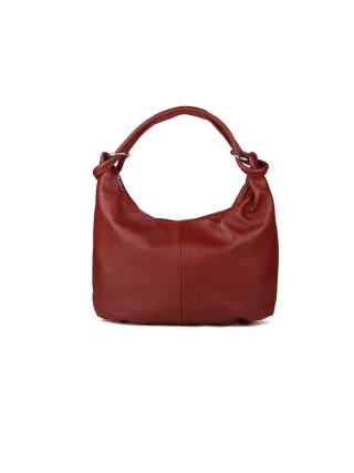 Giulia Monti Schultertasche Burgunderrot