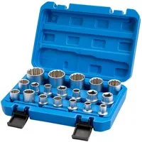 Youyijia Steckschlüssel Vielzahn Nuss Satz 1/2" Spline Socket SetCR-V für Auto Werkstatt