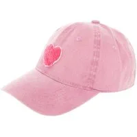Zwillingsherz Baseball Cap "Herz" Pinkes Teddy-Herzpatch, vintage Look