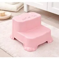 Mojawo Fußhocker Kinder Tritthocker Trittstufe Hocker Kunststoff Pink rutschfest