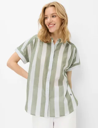 Brax Damen Bluse Style VIV olivine Grün Oliv, grün - oliv, Gr. 34