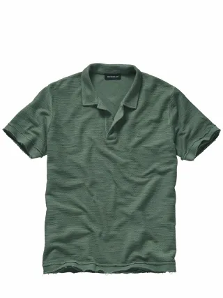 Mey & Edlich Herren Dreifach-Locker-Polo Orange 100 % Baumwolle