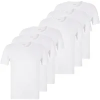 BOSS Unterziehshirt Classic T-Shirt (6-St) mit fein geripptem Rundhalsausschnitt