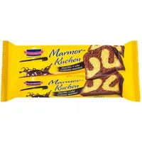 KuchenMeister Kuchen, KuchenMeister Marmor Kuchen saftiger Rührkuchen mit Glasur 400g