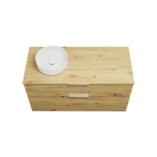 Burgbad Keramik Waschtisch-Set Eqio Eiche Dekor Urban/Alpinweiss, SGUN120LF5662C0001 SGUN120LF5662C0001