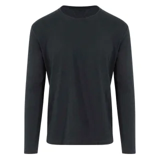 Ecologie - "Erawan" T-Shirt für Herren, Baumwolle aus biologischem Anbau, Langärmlig (Samtschwarz)