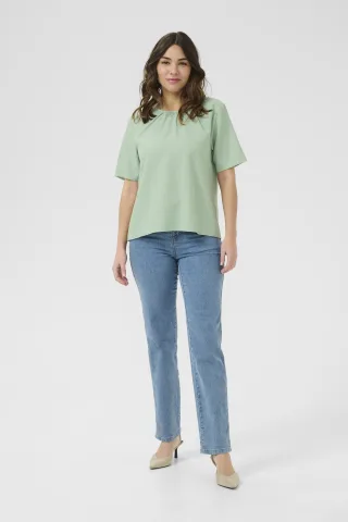 Kurzarm-Bluse Regular fit Green Bay CC. pale green
