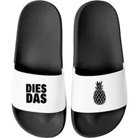 MoonWorks Badeschlappen mit Spruch Ananas-Motiv, Witzige Meme-Slides für Badesandale